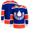 Adidas Maillot de Hockey Edmonton Oilers Personnaliser Heritage Classic 2023-24 Bleu Authentic - Homme